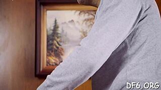 Well-hung lad, keep teasing that virgin pink pussy of your girlfriend