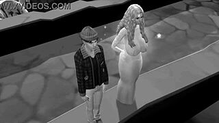 Check out this Sims 4 parody with big tits and ass on Christmas