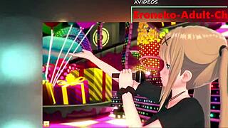 3D erotic anime video of Swaba-chan’s big breast massage with a gay twist