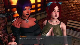 Beautiful anime with big tits and bondage, cumshot ending