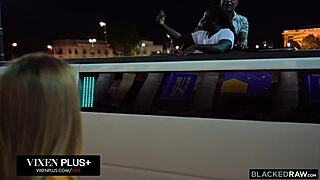 Vixenplus Blonde Babe Wanted to Be Shared by 4 Black Guys in Wild Orgy