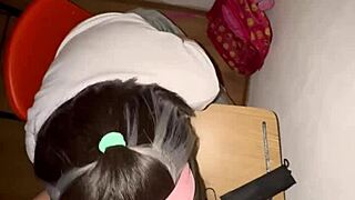 Can You Resist This Mexican Schoolgirl Riding Hard in Public Classroom Action?