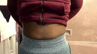 he gaping my hole and making me squirt public with his big black cock