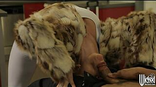 i fuck my new husband for the first time as a sexy russian mail order bride, flexible legs and ass in cowgirl