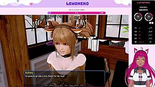 vtuber lewdneko dives into harem hotel game with naked twins and big ass action