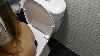 Wet and wild Brazilian stepsis in golden shower action