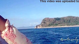 Proper Cumshot in Pussy After Jet Ski and Beach Fun with Cute Teen