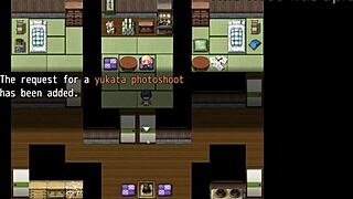 Watch tanned girl natsuki in hentai game ep 4 with plump sweaty curvy body