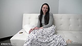 Classy Minnie Boom fingers her juicy pussy so skillfully