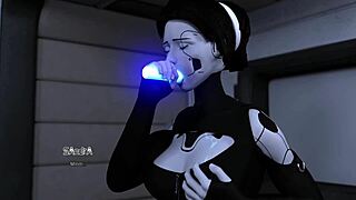 Face Fuck Blowjob Collection Featuring Hot Blonde AI Sex Robot and Sexy Redhead