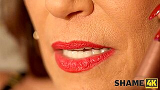 Shame4k cougar can't resist huge dildo play! 😳