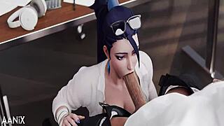 My Soul Burns as Bad Student Kaisa Takes 3 Monster Cocks.