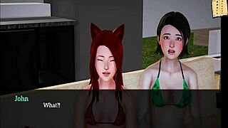 Exploring wild fantasies in My New Family 202 hentai game