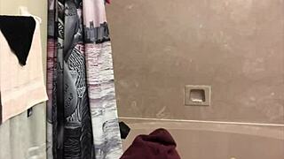 he gaping my hole and making me squirt public with his big black cock