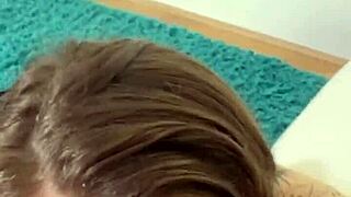 Hot Canadian Blonde Deep-Throats, Rimjobs, And Swallows Cum?