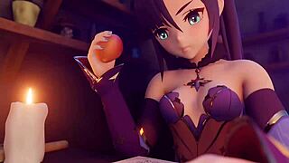yo, just caught Mona getting wild with slime in this hentai clip!