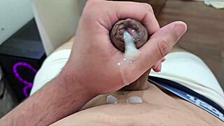 Young stud jerks off and cums hard, so hot! 🔥