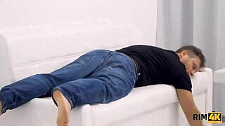 Rim4k Sexy Bombshell Uses Tongue On Relax Mans Anus