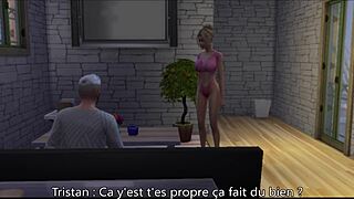 The drama of a French family in The Sims 4