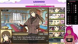 Hot Damn! Vtuber Lewdneko Plays Evenicle with Huge Anime Tits!