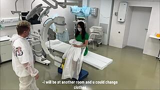 Surveillance Cam Captures Fake Doctor Fucking Bubble Butt Patient Rough at Hospital. Real Outdoor Action Exposed!