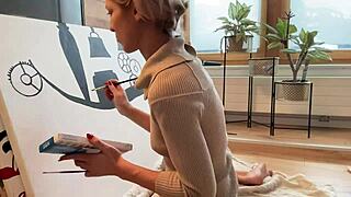 Deep Feelings While Painting My Studio Art