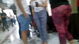 found this irresistible curvy prostitute in tight leggings on the street