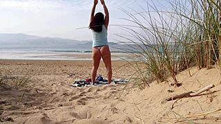 I Filmed a Curvy Milf Changing Clothes at the Beach