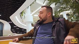 Hey, why’d this redhead belle get banged by a stranger in a toilet while her bf watches?