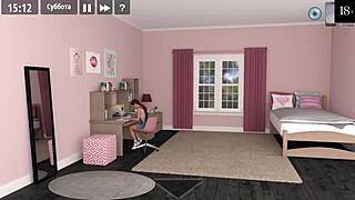 Titty Fuck And Muff Diving With Sexy Mother-In-Law In Girl House Gameplay!