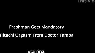 Freshman Melany Lopez Gets Intense Hitachi Orgasms From Doctor Tampa