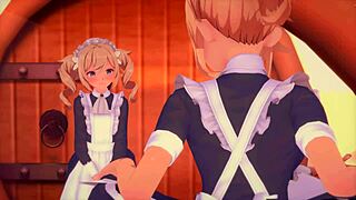 Maids Jean in Genshin Impact Group Scene