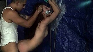 B Paddling and Slave Wake Up First Time Rough Outdoor Public