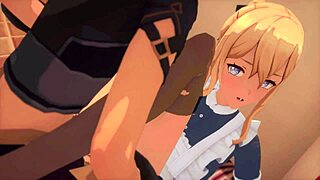 Maids Jean in Genshin Impact Group Scene