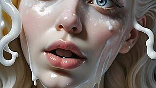 ever seen 100 ai facials in anime hentai blowbang style?