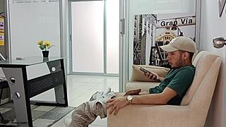 Hey, why's my stepson jerking off? Gotta help him out now!