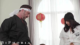 Biphoria's best: Cobra bi lessons and anal sex fun