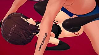 Is la dulce megumin ready to fuck in her adult bikini hentai version?