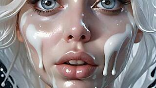 ever seen 100 ai facials in anime hentai blowbang style?