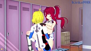 ange and hilda in futanari lesbian creampie