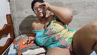 Massive Cum Load on Stepmom's Face