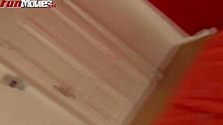 Horny German Mature Teasing Her Tits in Fun Masturbation