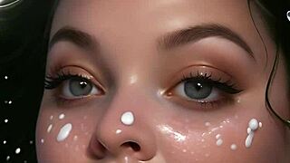 ever seen 100 ai facials in anime hentai blowbang style?