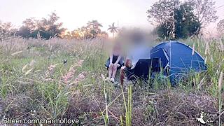Outdoor Sex on a Camping Trip with Girlfriend - Wow!