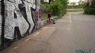 hey, watch hot brunette jade amor ride martin's cock for cash!