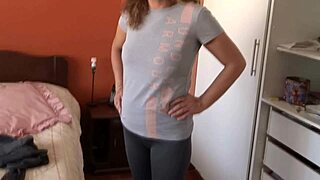 i love teasing in lingerie as my stepson's friends film me jerking off and cumming