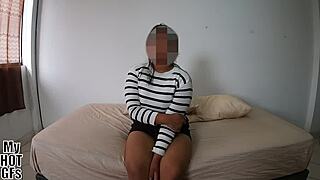 Xiomara at porn casting ends with cum on face