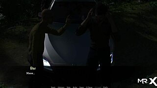 pine falls: bent over doggystyle in strange location?