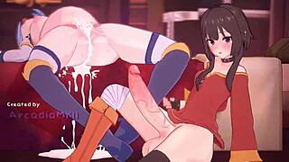 megumin and aqua in arcadia adventure