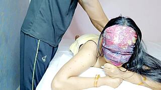 Indian wife gets a steamy massage and fucked by her boss